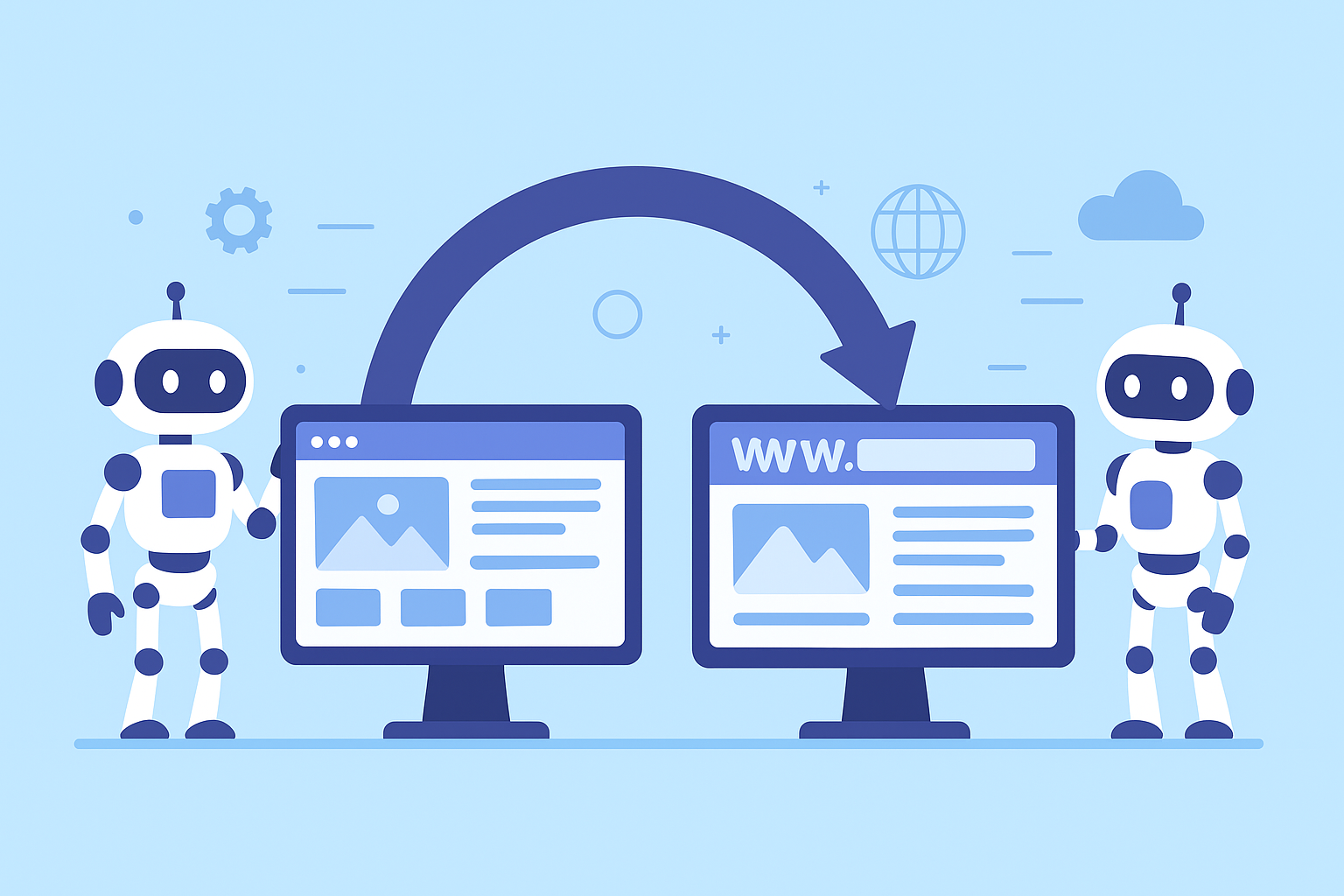 2025 Website and Domain Migration Process Diagram