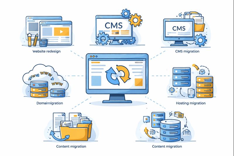 Types of Website and Domain Migrations