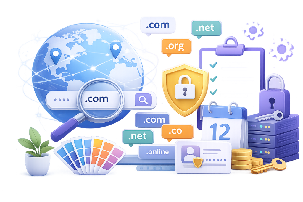 The Complete Guide to Website Domains: Choosing, Registering, Securing & Managing Your Domain for Long-Term Success