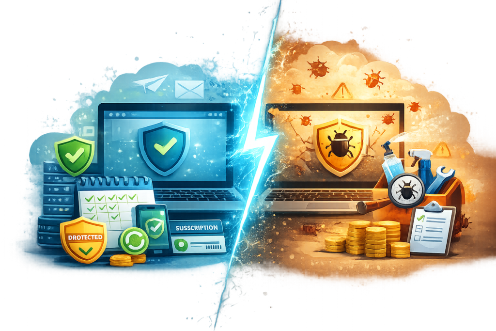 Malware Removal Subscription vs. One-Time Malware Cleanup