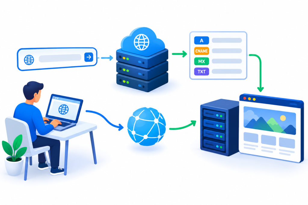 Understanding DNS Records and How a Domain Connects to a Website